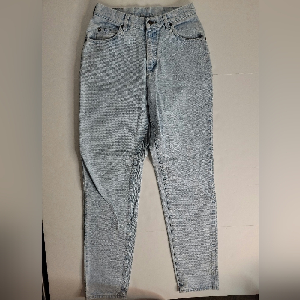 Lee Jeans Sz 10L x 33 High Rise Tampered Denim 28x33 Vintahe 90s Y2K USA